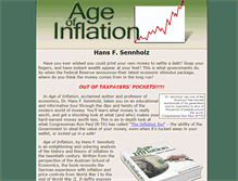 Tablet Screenshot of ageofinflation.com